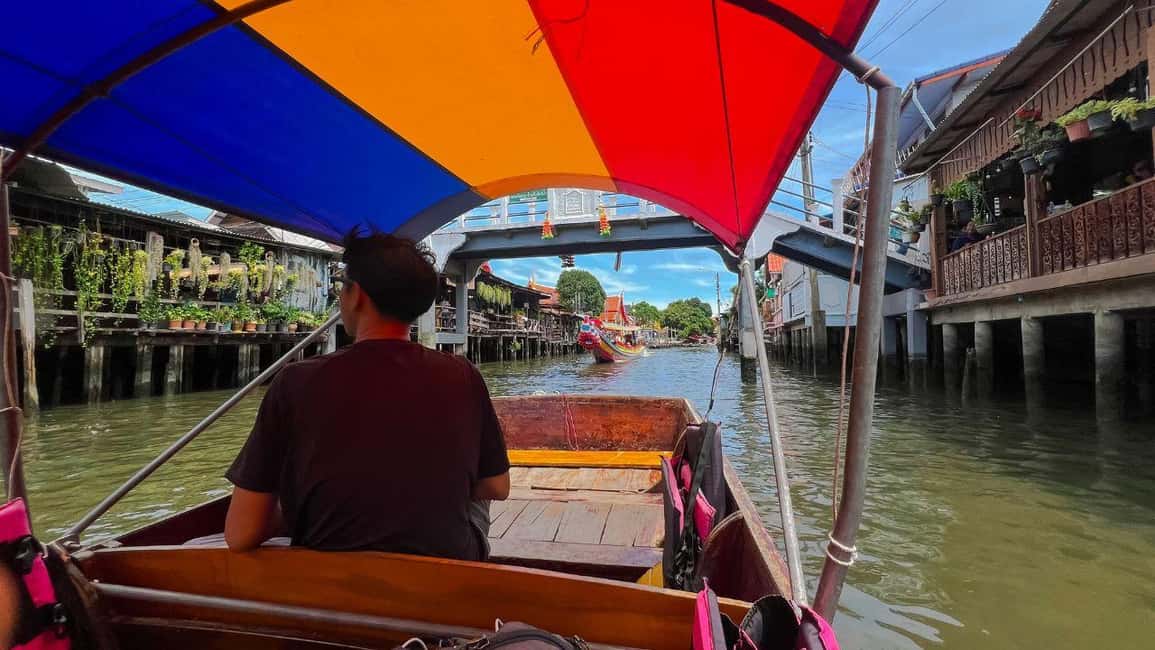1 Hr Private Bangkok Canal Boat Tour: Traditional Flat Boat - Side canals like Bang Waek and Bang Chuek Nang: where everyday Bangkok shows up