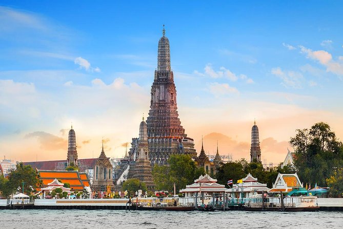 Amazing Bangkok Tour with Grand Palace, Emerald Buddha & Wat Arun - Wat Arun by Boat: The Temple of Dawn’s Khmer-Style Pagoda