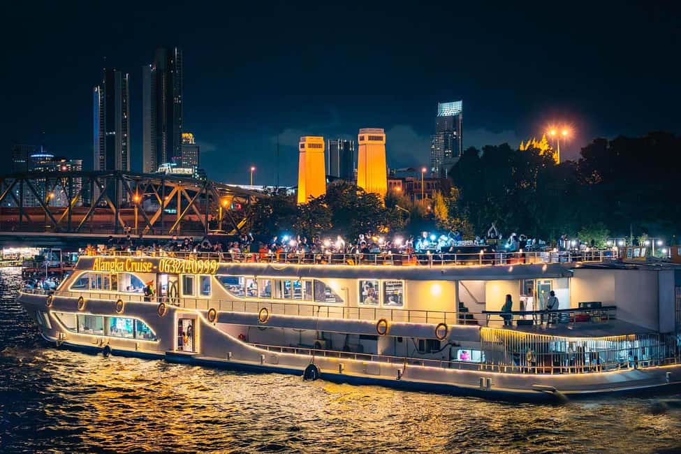 Bangkok: Alangka Luxury Cruise with Buffet and Live Music - Icon Siam Pier 4: the easiest way to start a river night