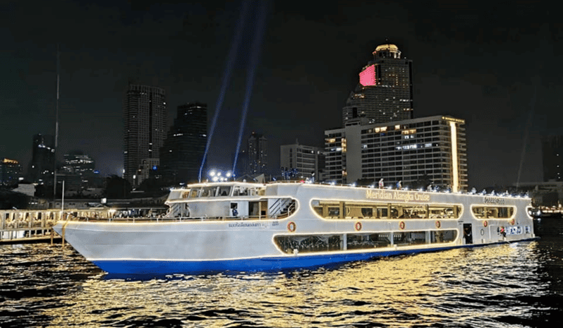 Bangkok: Alangka Luxury Cruise with Buffet and Live Music - The 2-hour route: landmark views as the city lights up