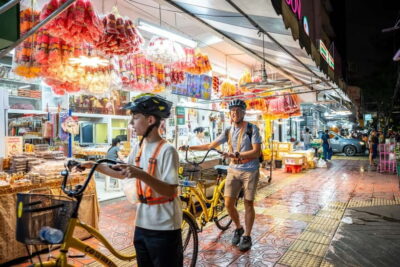 Bangkok by Night Cycling Tour with Street-food Meal - Where you start: River City Shopping Center and the first easy win