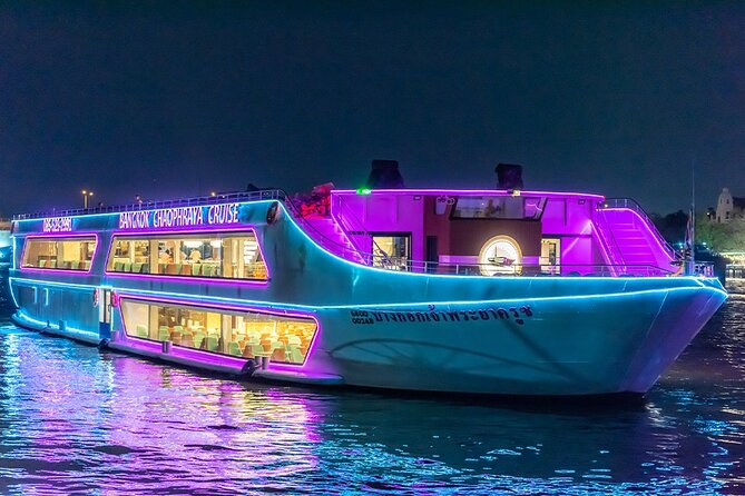 Bangkok Chaophraya Dinner Cruise with Thai Cultural Show - Asiatique and ICONSIAM: the night-shopping glow from the river