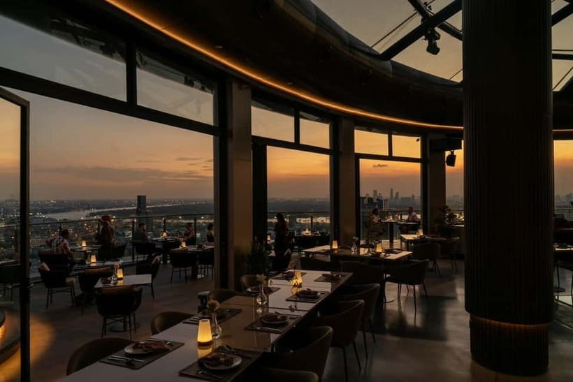 Bangkok: Cielo Sky Bar & Restaurant Rooftop - Rooftop dining at Cielo: the view is the whole point