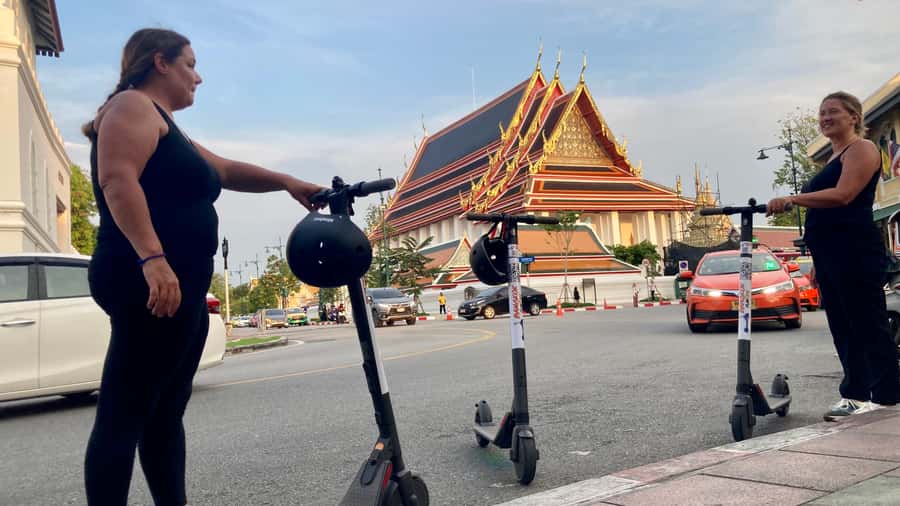 Bangkok: City Highlights Electric Scooter Tour - Big Swing of Bangkok: the photo moment that proves the route works