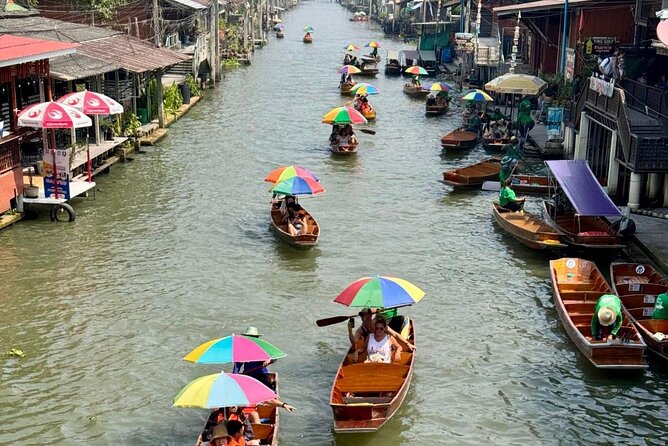 Bangkok: Floating Market & Train Market with Train/Boat ride - Mae Klong Railway Market: the train-passes-through-the-stalls moment