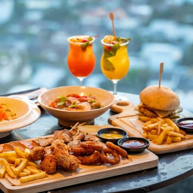 Bangkok: Gravity 87 Rooftop Lounge At Ramada Bangkok - Food, Drinks, and Value: What You Should Expect for $20