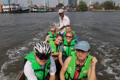 Bangkok Green Oasis 4-Hour Bike Tour with Boat Ride - From Wat Khlong Toei Nok Pier to Phra Pradaeng by long boat