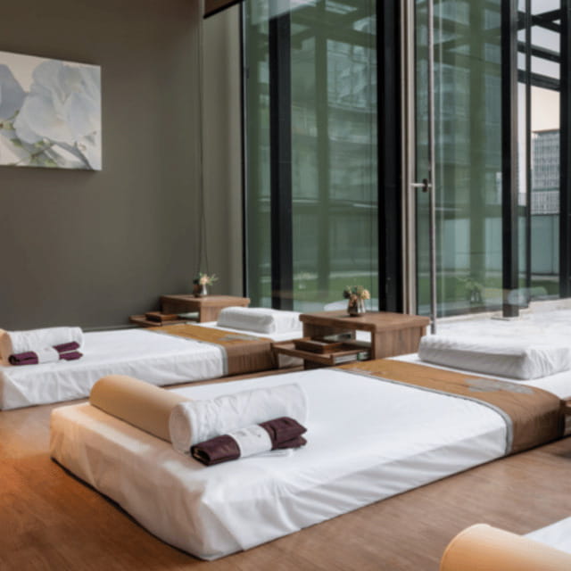 Bangkok: Let's Relax Mahanakhon CUBE E-Voucher - Entering The Spa: Check-in, Lounge Time, and City Views