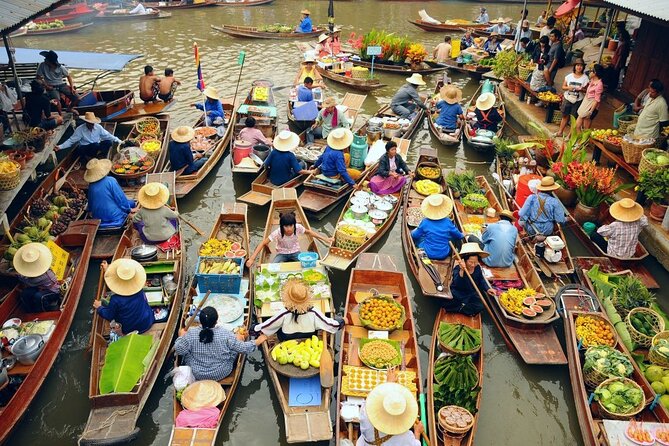 Bangkok: Railway and Floating Market Tour + Dragon Temple - Wat Samphran: The Dragon Temple You’ll Want to Photograph (and Then Walk)