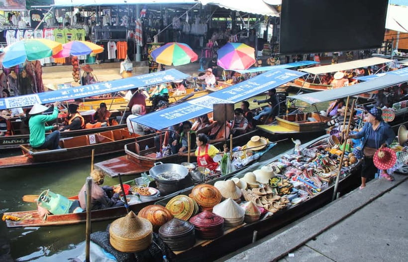 Bangkok: Railway, Floating Market & Chao Phraya Cruise Tour - Chao Phraya sunset dinner cruise with real city views