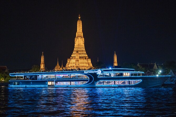 Bangkok Royal Galaxy Chao Phraya River Dinner Cruise - Asiatique Riverfront views: where the cruise ends