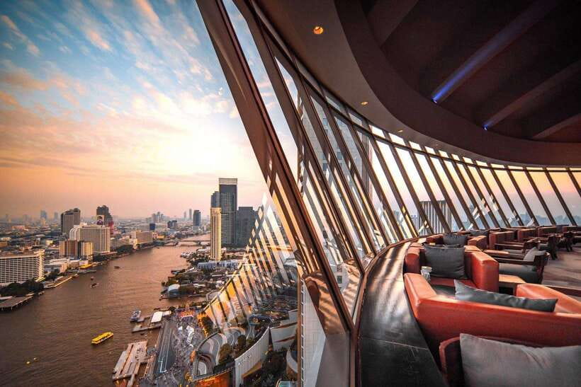 Bangkok: ThreeSixty Jazz Lounge at Millennium Hilton - The 31st-floor panoramic view over the Chao Phraya