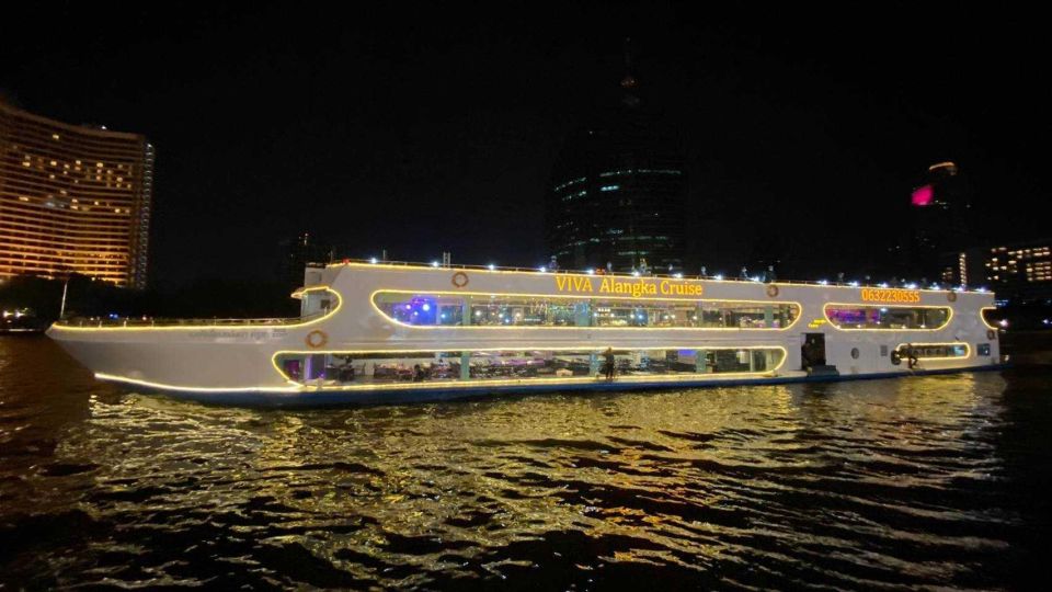 Bangkok: Viva Alangka Chao Phraya Dinner Cruise - Rama VIII Bridge Dinner and Dance Show: When the Night Turns Into Entertainment