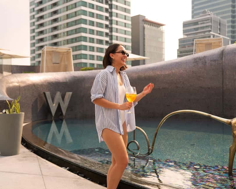 Bangkok: W Hotel Pool & Gym Experience - Spa facilities and a 60-minute Thai or aromatherapy massage