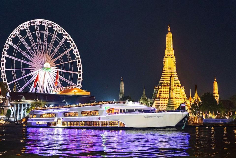 Bangkok: White Orchid Chao Phraya Dinner Cruise free Beer - A White Orchid cruise is an easy Bangkok night plan