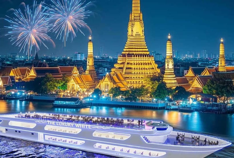 Bangkok: White Orchid Chao Phraya Dinner Cruise free Beer - What the onboard entertainment feels like: Thai dance, cabaret, live music, disco