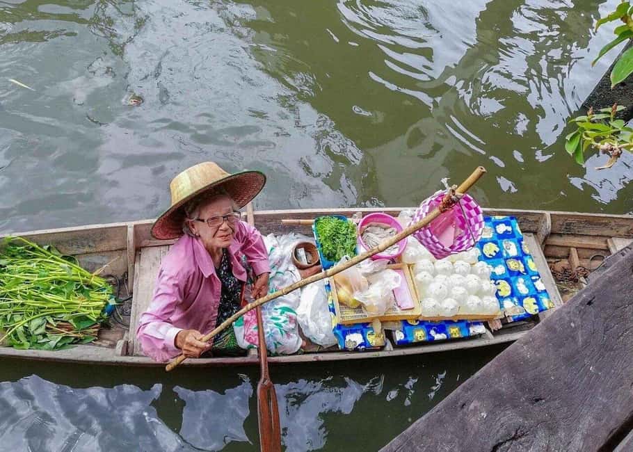 Damnoen Saduak Floating Market, Train with Pickup & Dropoff - The Van Ride Experience: English Guidance, Group Pickup, and Pace