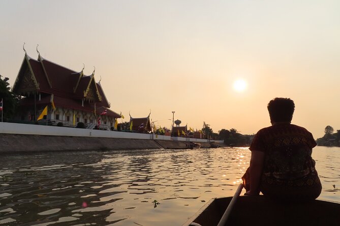 Discover Ayutthaya at Sunset: Historic Temples & River Cruise - Chao Praya Sunset Boat Cruise: Breeze, Pass-By Sights, and What to Watch For