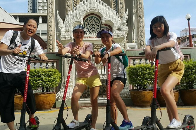 Electric Scooter Tour of Bangkok - Talad Noi wall art, Lhong 1919 murals, and the Chinatown maze