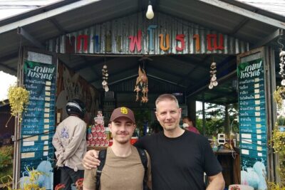 Floating & Railway Markets and Erawan Waterfall [Optional Luxury] - Damnoen Saduak floating market: boat canals before the photo scramble