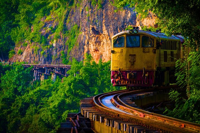 From Bangkok: Death Railway & Hellfire Pass Tour with Lunch - River Kwai Bridge stop: iconic landmark, short window, big payoff