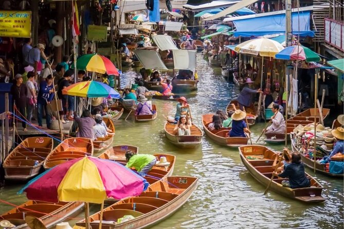 Full-Day Floating Market and Maeklong Railway Market Private Tour from Bangkok - After lunch at Wat Phet Samuth Woravihan: a calmer riverside break