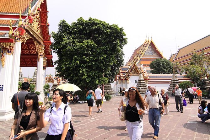 Golden Buddha, Reclining Buddha & Marble Temple Tour - Wat Benchamabophit: Marble Temple Architecture in a Short Stop