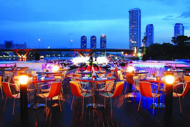 Grand Pearl Dinner Cruise Experience at Bangkok with Pickup - Wat Arun, the Grand Palace, and Wat Phra Kaew snapshots from the water