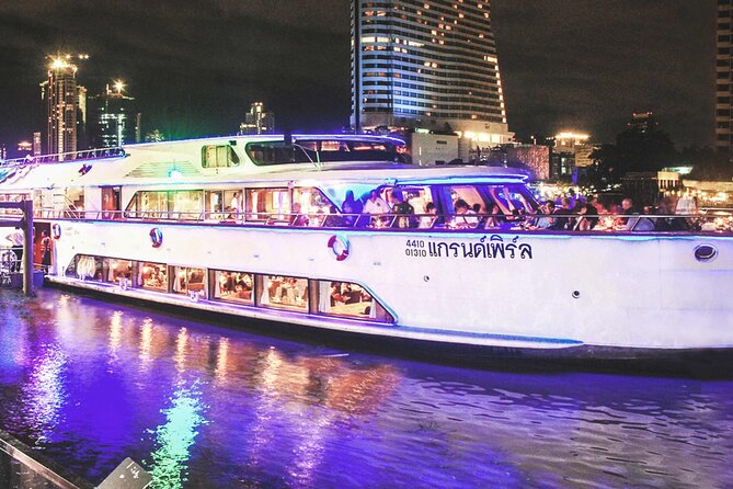 Grand Pearl: Luxury Dinner Cruise with Live Entertainment - River Views and Photo Stops: Wat Arun and the Temple of Dawn