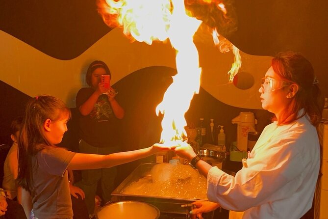 Interactive Amusement and Science theme park for all Ages - The 40-Minute Science Show: Freeze, Steam, Fire, and Hair-Raising Fun