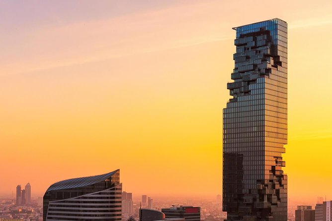 Mahanakhon Building Skywalk - Free Upgrade to Rooftop - Outdoor rooftop deck on the 78th floor: the payoff and the weather reality