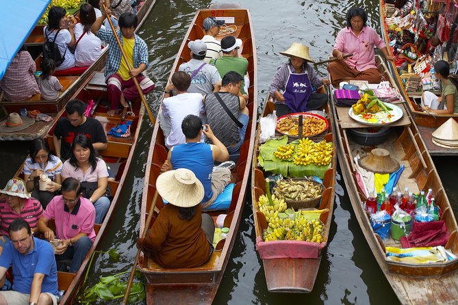 Private 3-Day River Kwai, Floating Market and Erawan Waterfalls Tour - Day 1: Damnoen Saduak canals, Hellfire Pass, and your floatel arrival