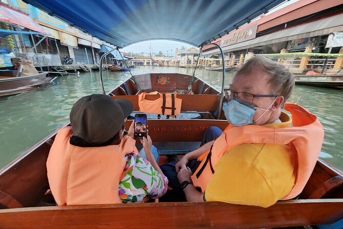 Private Maeklong Railway Market and Amphawa Day Tour from Bangkok - Amphawa Floating Market: longtail boat time on the river