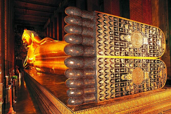 Private Mysterious Bangkok & Grand Palace, Tuk Tuk, Boat & Lunch - Wat Phra Chetuphon (Wat Pho): Reclining Buddha and Marble Details