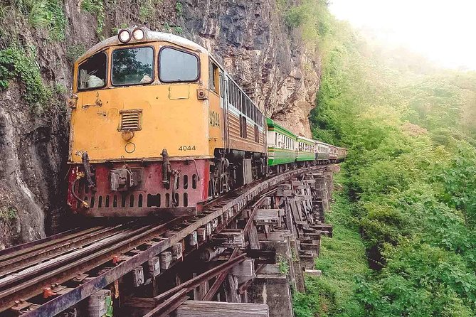 Private Tour: Death Railway, Hellfire Pass and Erawan Waterfall - Tham Kra Sae Bridge and the Buddha shrine in the cave