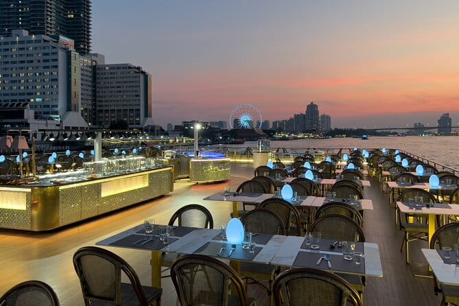 Romantic Sunset The Planet Cruise with Bangkok Night Views - Asiatique, River City Bangkok, and the bridge-side skyline shots