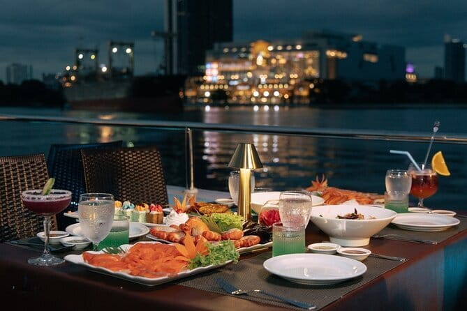 Scenic Bangkok Unicorn Dinner Cruise on Chao Phraya River - Rama VIII Bridge: Night Photo Opportunity With Modern Engineering Vibes