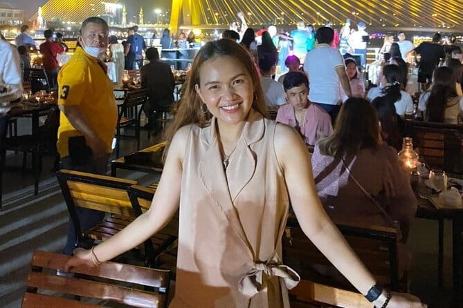 Vela Dinner Buffet Cruise with Bangkok Night Views and Shows - Inside the VELA: buffet menu, drinks, and dietary help